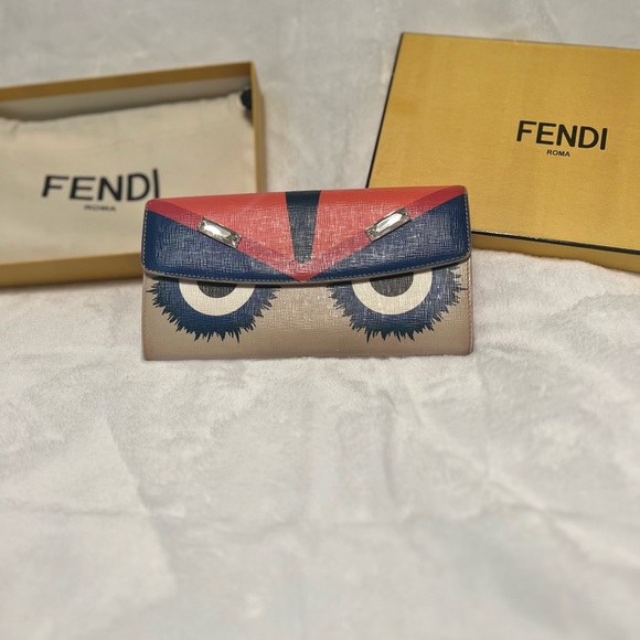 Fendi Monster Wallet with Crystal Brows - Picture 10 of 10